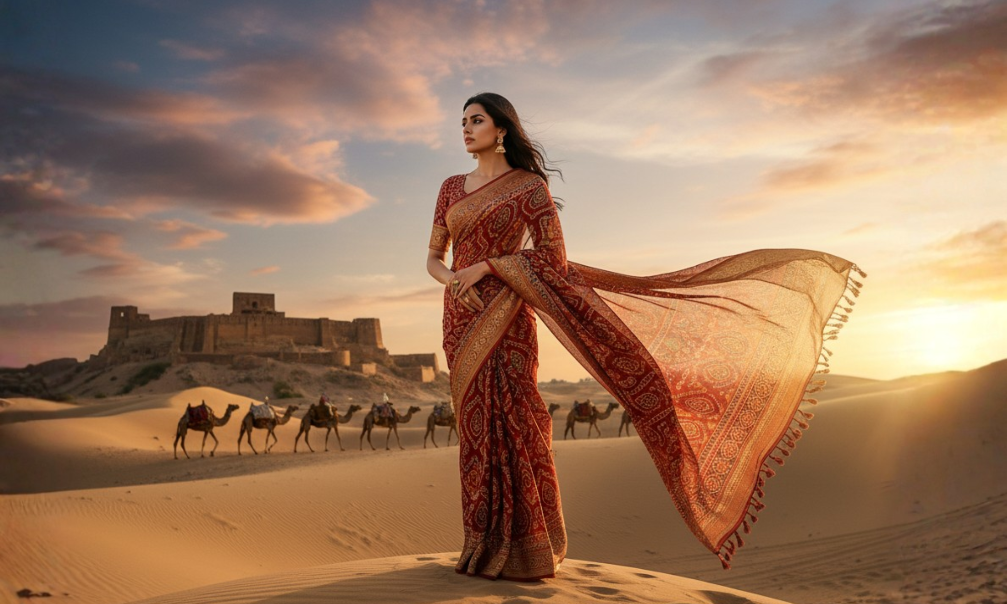 bandhani saree online