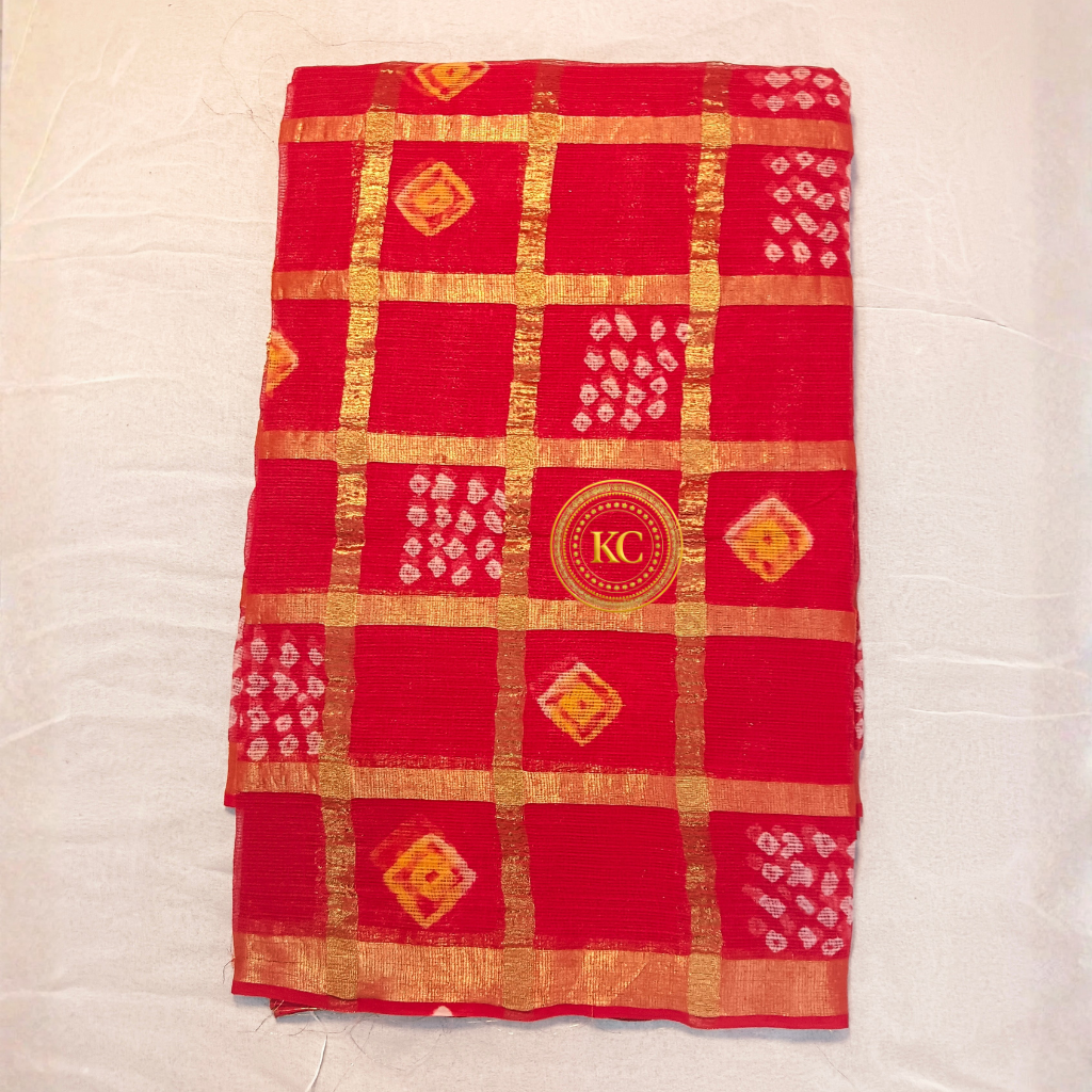 Kota doria saree with zari border online