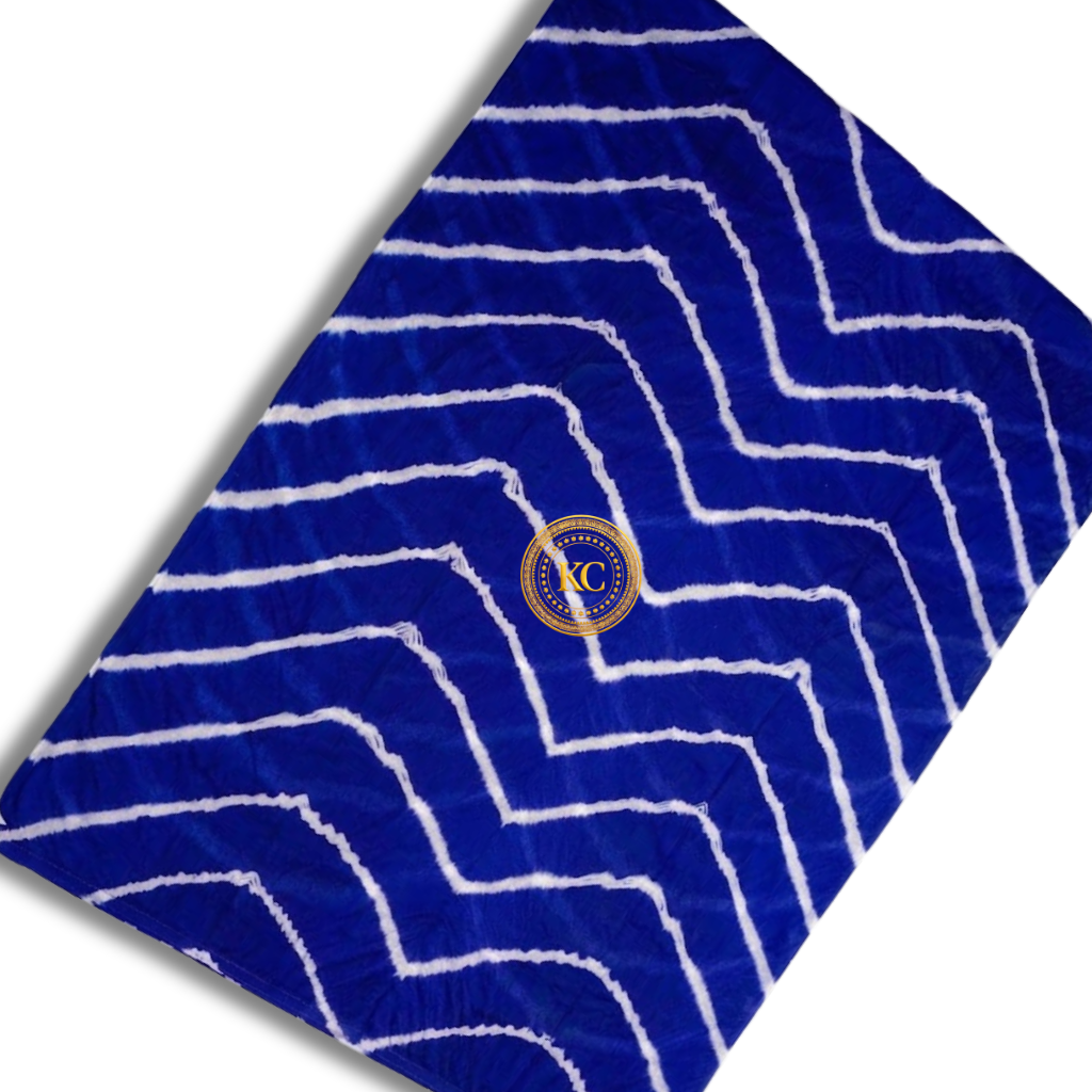 Leheriya Saree With Unstitched Blouse