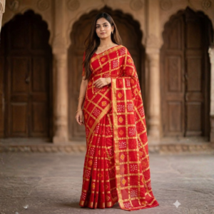 Rajasthani kota doria saree for wedding