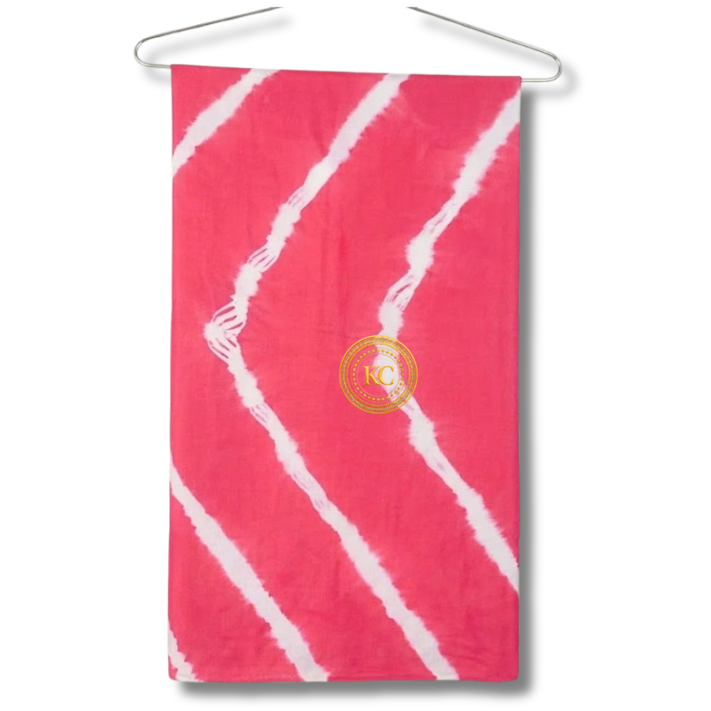 Striped Pure Georgette Leheriya Saree