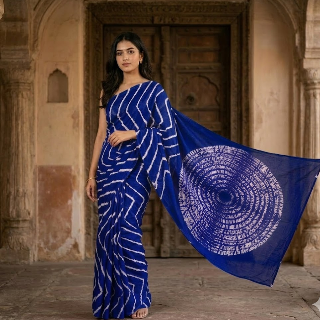 Leheriya saree georgette price