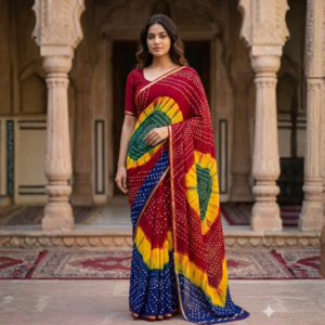 shibori saree