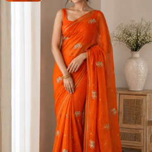 Royal Hathi Synthetic Saree