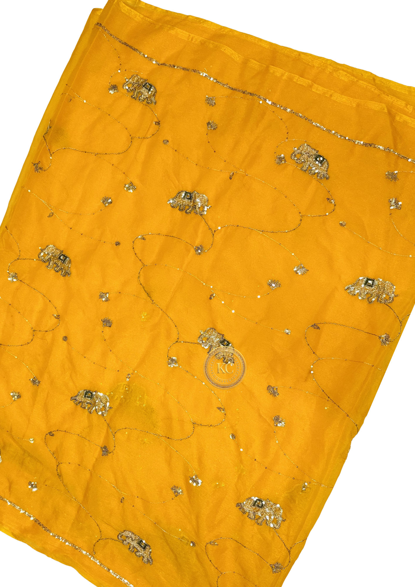 heavy work saree