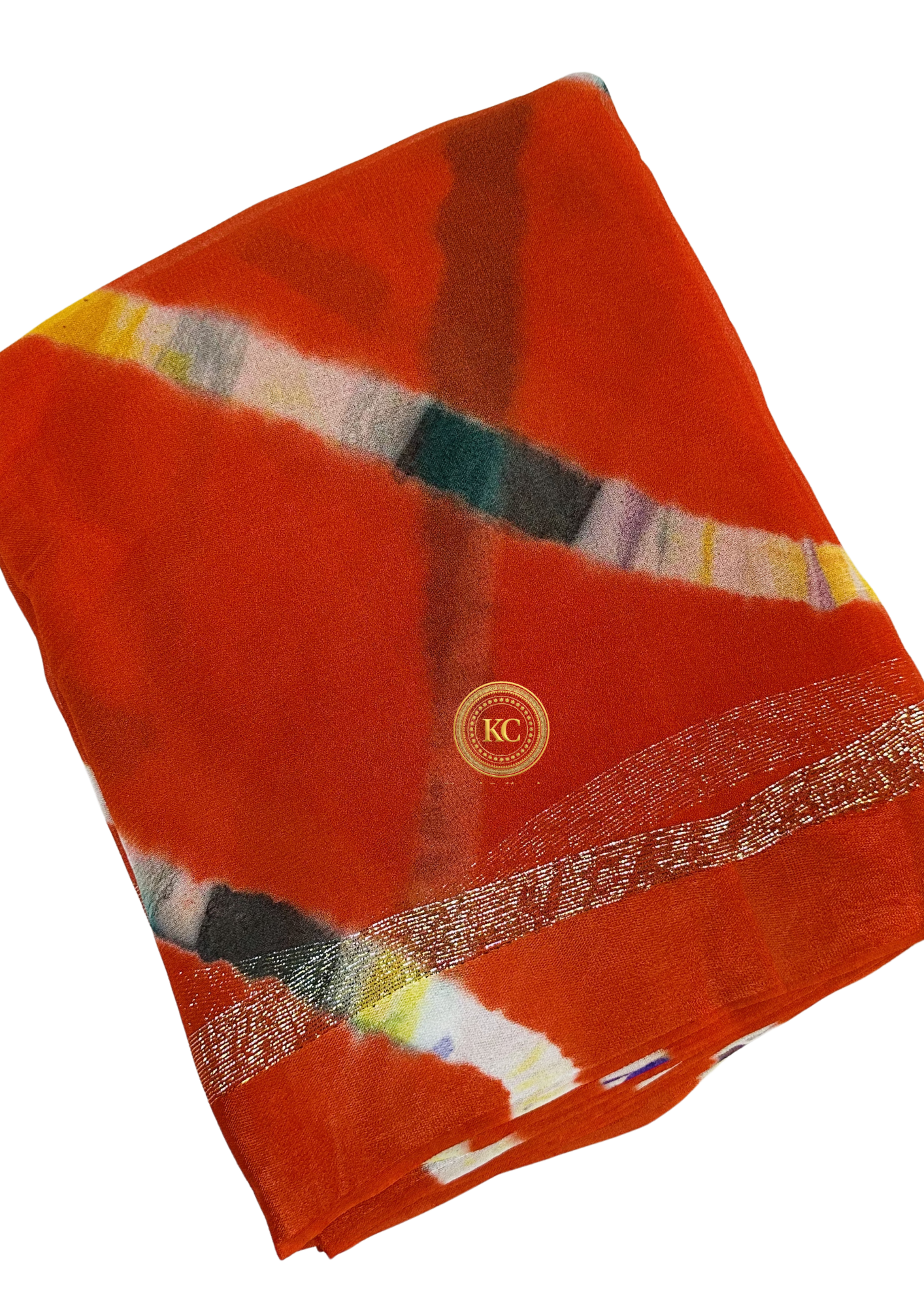 multi Leheriya saree