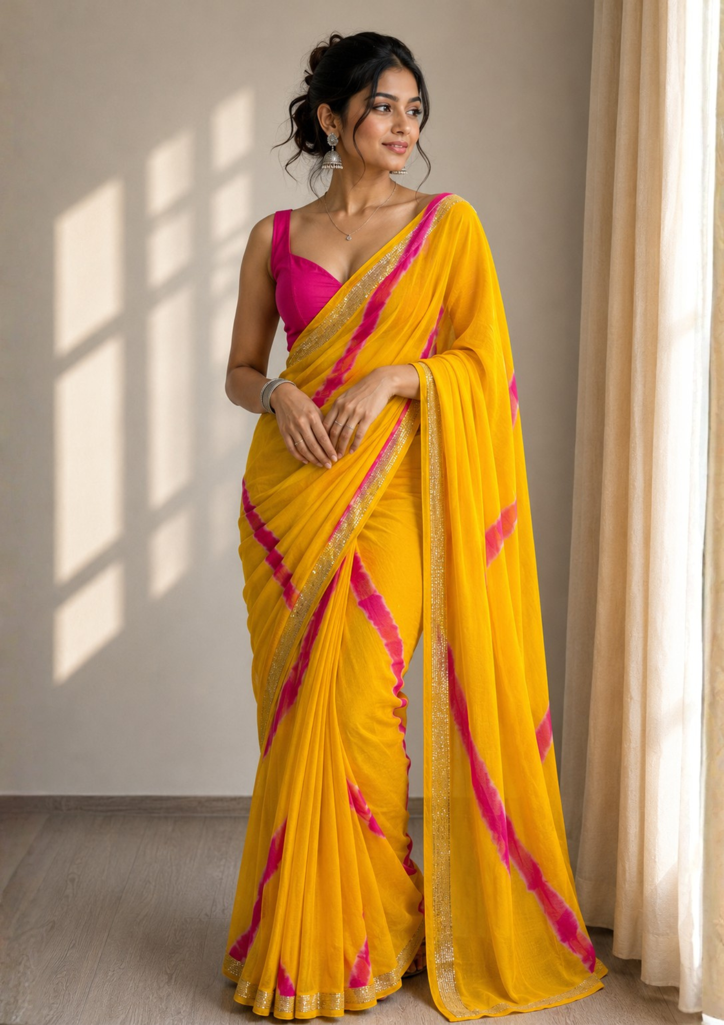satan leheriya saree